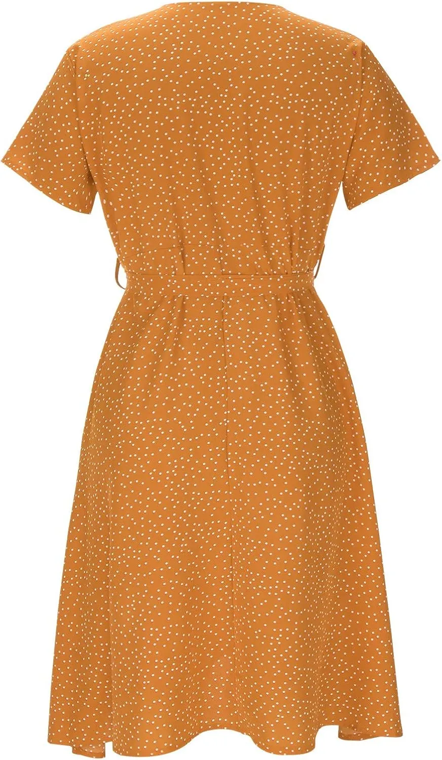 Womens Casual Floral A-Line Dresses V Neck Short Sleeve Lightweight Flowy Beach Sundress 2024 Trend Teaparty Traveling Dress