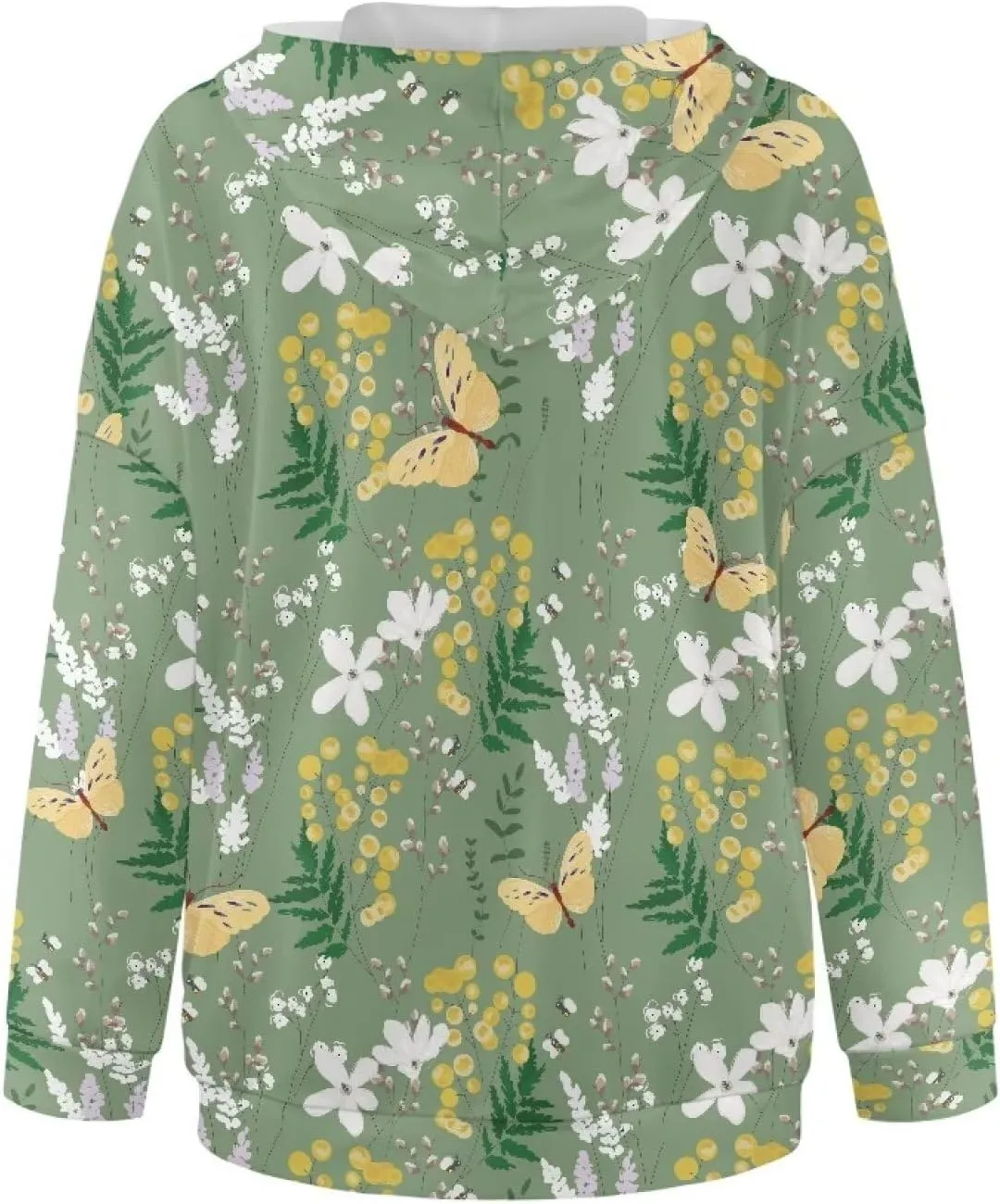 Women's Loose Hoodie Long Sleeve Hooded Sweatshirts Drop Shoulder Pullovers Casual Fall Winter Outfits, S-2XL