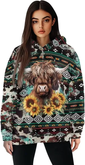 Women's Loose Hoodie Long Sleeve Hooded Sweatshirts Drop Shoulder Pullovers Casual Fall Winter Outfits, S-2XL