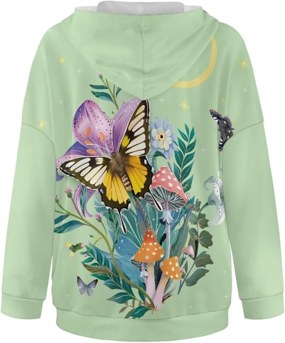 Women's Loose Hoodie Long Sleeve Hooded Sweatshirts Drop Shoulder Pullovers Casual Fall Winter Outfits, S-2XL