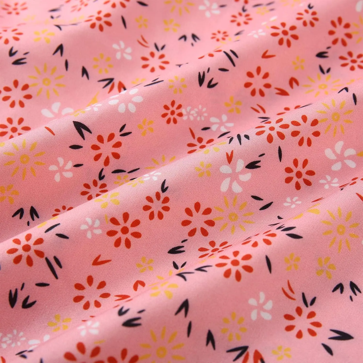 Womens Mini Floral Dresses Spaghetti Strap Bodycorn Ruffle Fashion Print Sundress 2024 Summer Lightweight Casual Dress